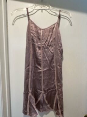 Millenotti Satin Slip Dress in Dusty Mauve Size Small